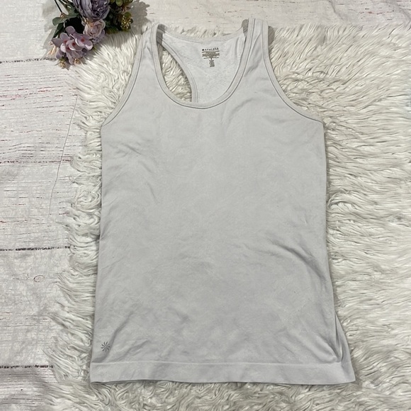 Athleta Speedlight Snake Print Blush Pink Racerback Tank Top - Picture 2 of 10